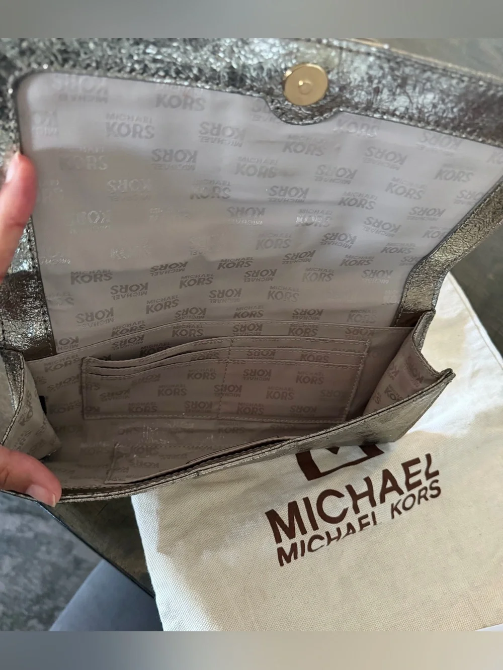 Michael Kors sleek metallic